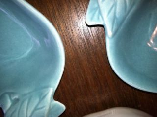 Hoenig of California APPLE Pottery Aqua Blue #734 Serving Dishes