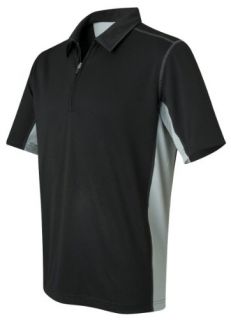 Short Sleeve Zip Placket Sport Shirt Clothing