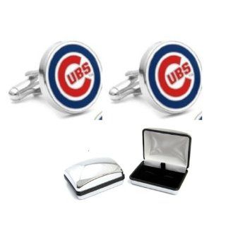 Chicago Cubs Cufflinks 2012 2013 Edition *FREE Chrome Gift / Display