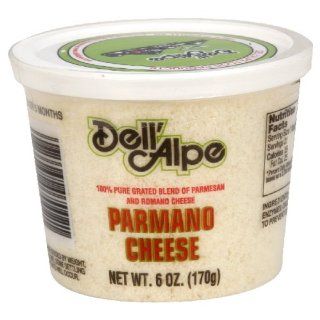 Dell Alpe Grated Dried Parmano Cheese, 6 Ounce (Pack of 6) 
