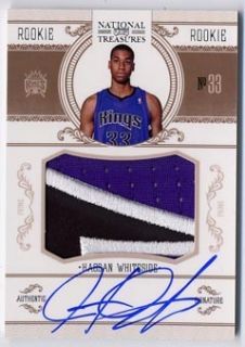 Hassan Whiteside AUTO National Treasures Rookie Prime Patch 99 KINGS