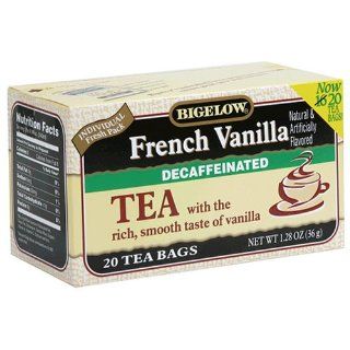 Bigelow Decaffeinated French Vanilla Tea, 20 Count Boxes (Pack of 6