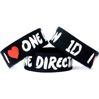 I Love One Direction Band One Inch Wristband Wide 1