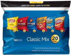 Frito Lay Chips Classic mix Multipack, 20 Count Grocery