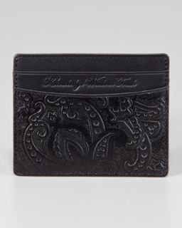  card case available in black $ 58 00 robert graham paisley embossed