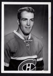 1961 Henri Richard Hockey Photo Montreal Canadiens