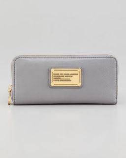 Tory Burch Amanda Zip Around Continental Wallet, Clay Beige   Neiman