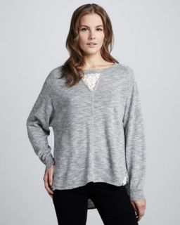 French Connection Alex Lace Inset Sweater   