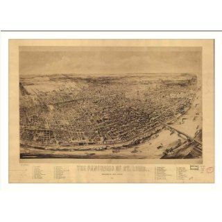 Historic St. Louis, Missouri, c. 1800s 3) (L) Panoramic