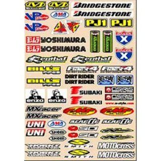 Style Small Logo Decal Sheets Motocross Motorcycle Graphic Kit