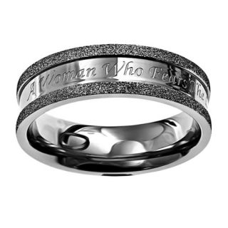 Christian Womens Stainless Steel Abstinence Silver
