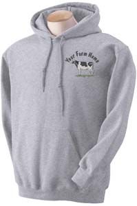 Holstein Dairy Cow Custom Embroidered Sweatshirt TS