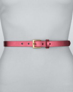 rivette metallic leather belt $ 90