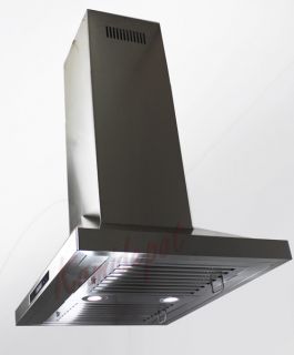 30 Island Mount Stainless Steel Range Hood Stove Vent With Removable