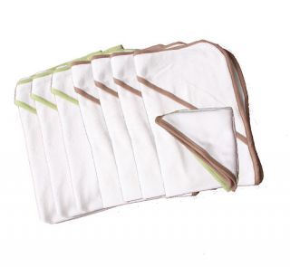 Organic Baby Hooded Bath Towel Washcloth 2 Pack New