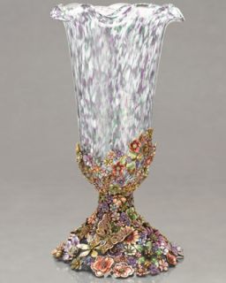 Jay Strongwater Haruko Cluster Flower Vase   Neiman Marcus