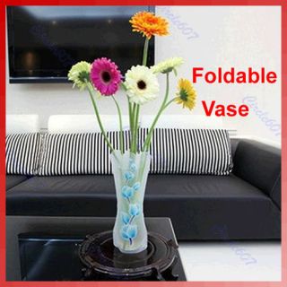  Plastic Unbreakable Foldable Reusable Flower Home Decor Vase