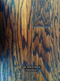 Hardwood Hand Scraped Oak and Hickory Click Flooring Wood Floor