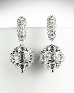 David Yurman Pave Diamond Jewel Bead Earrings   Neiman Marcus