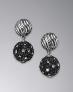Sterling Silver Pave Earrings  Neiman Marcus
