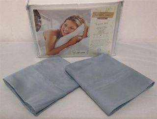   Nights 500TC Queen Supima Cotton Haylie Sheets Set Blue Bell NEW