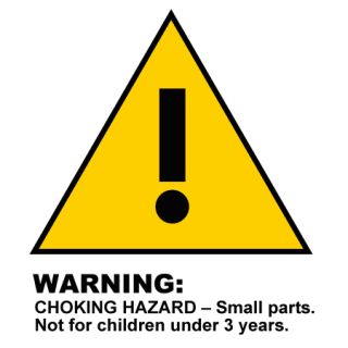 WARNING: CHOKING HAZARD! suggested for 3+