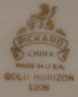 Pickard Gold Horizon 1208 5 1 8 Fruit Bowl S