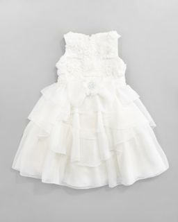 Joan Calabrese Tiered Ruffle Dress   