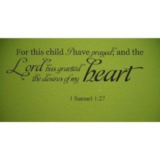  prayed 1 Samuel 127 quote 36x11 wall decal saying