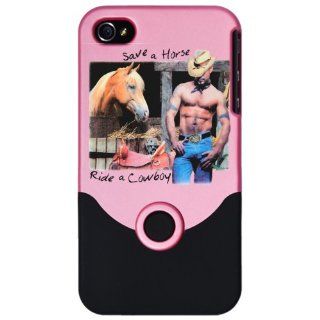 iPhone 4 or 4S Slider Case Pink Country Western Cowgirl