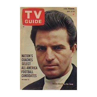 1962 TV Guide September 22 Vincent Edwards as Ben Casey