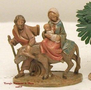 Fontanini Depose Italy 2 5Flight to Egypt Nativity Fig