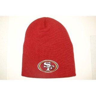 San Francisco 49ers Red Skull Cap   NFL SF Cuffless Hat