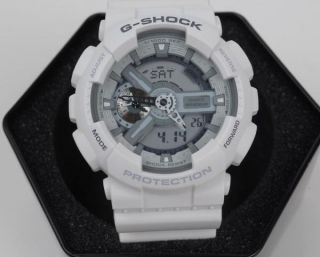 Casio G Shock New GA110 C 7 x Large Big Combi White Watch New in Box
