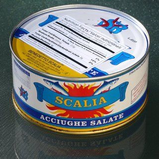 Italian Anchovies in Sea Salt by Scalia (29.9 ounce) 