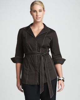 lafayette 148 new york lane blouse women s available in fudge $ 428 00