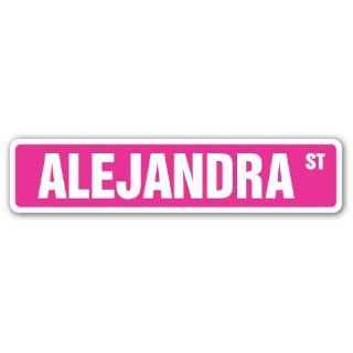 ALEJANDRA Street Sign name kids childrens room door