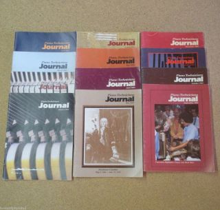 Piano Technicians Journal Set of 12 Issues 1985