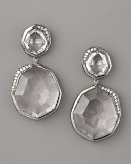Ippolita Clear Quartz & Diamond Earrings   Neiman Marcus