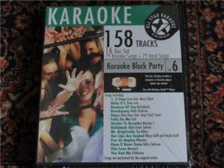 16 CDG Karaoke Set Block Party Vol 6 Multiplex MSRP $69 99