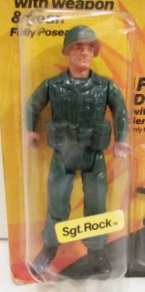 REMCO 1981 SGT. ROCK (HIMSELF) ACTION FIGURE MOC DC COMICS OUR ARMY AT