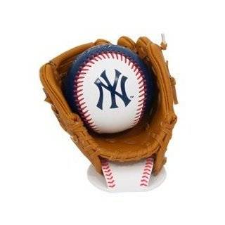 K2 New York Yankees Baseball and Glove Set With Stand