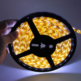 Promotion Pure White 5M 3528 Waterproof Flexible LED Strips Lights 300