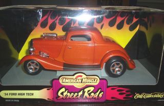 Ertl American Muscle 1934 Ford High Tech Street Rod 1 18 Scale Diecast
