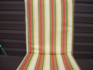 New Yellow and Pink Striped Outdoor Patio Cushions