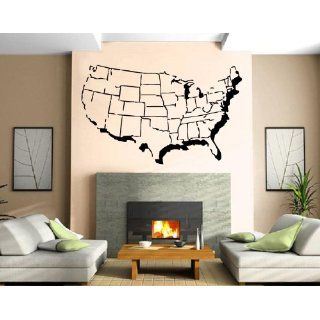 United States of America USA Map with States Outline