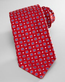  tie red available in red $ 210 00 brioni hexagon neat silk tie red