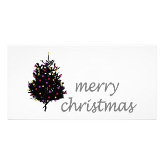Christmas Unique design Cute Christmas Tree Photo Card