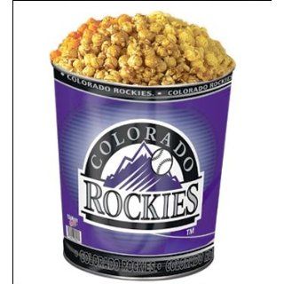 5g Colorado Rockies Popcorn MLB Tin Filled with Buttery, Cheddar