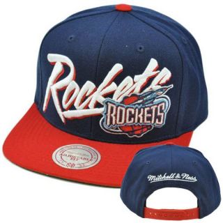  Vintage Vice Script Snapback Hat Cap Wool NE40 Houston Rockets